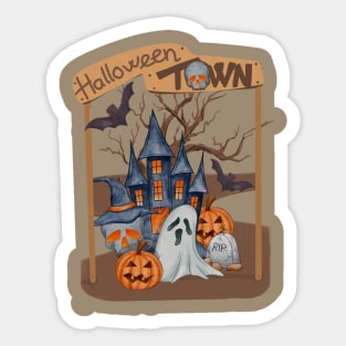 Halloween Town's Haunted Mansion Sticker